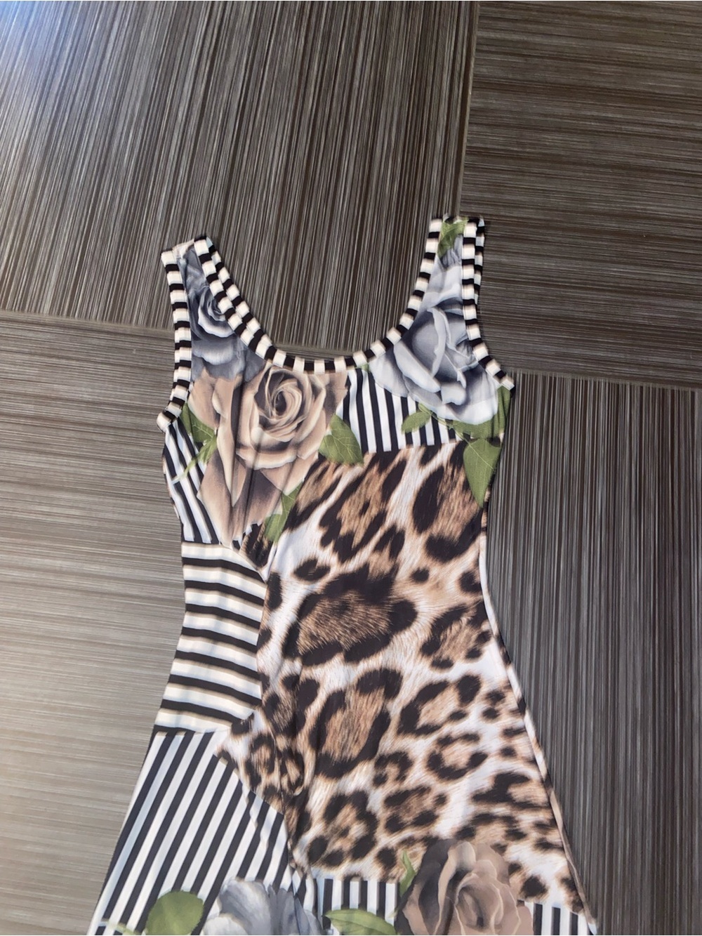 Joseph Ribkoff animal print cheetah dress leopard floral black brown size 10 - Picture 2 of 3